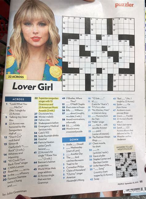 People Magazine Crossword Puzzles Printable Printable New Year Banners