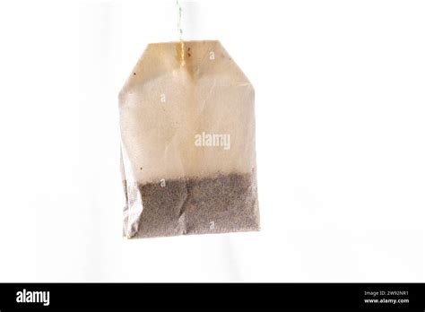 White Translucent Tea Or Infusion Sachet On White Color Background