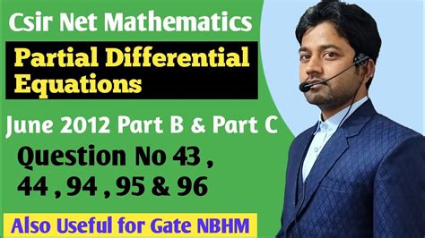 104 Csir Net Pde Solutions Csir Net Mathematics June 2012 Pde