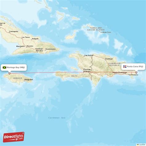 Direct Flights From Punta Cana To Montego Bay Puj To Mbj Non Stop