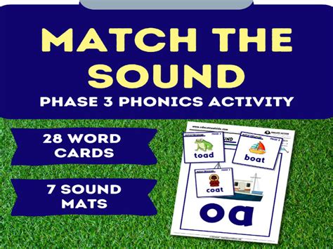 Match The Sound Cards Phase 3 Phonics Sounds Teaching Resources