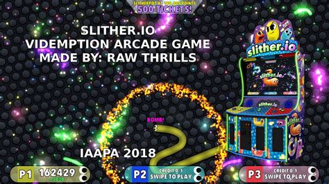 Slither.io Arcade [Raw Thrills; IAAPA 2018] - YouTube