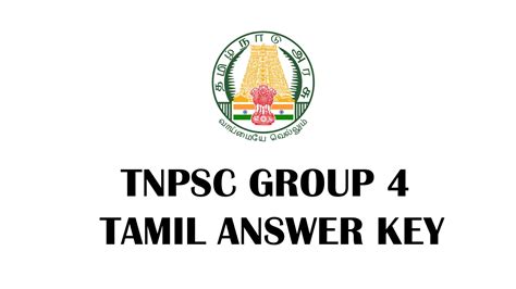 Tnpsc Group Tamil Answer Key