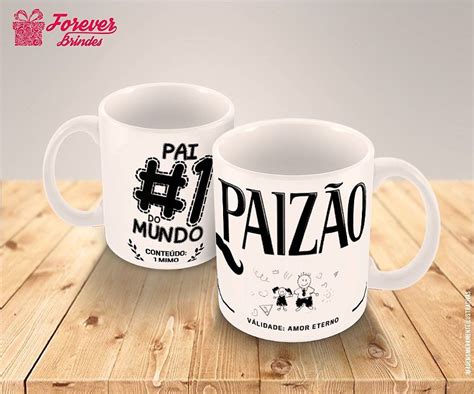 Caneca Porcelana Personalizada Dia Dos Pais FOREVER BRINDES