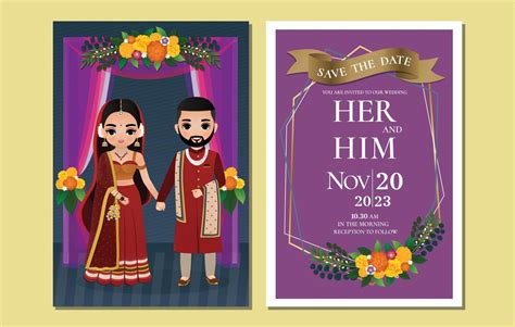 Cartoon Wedding Invitation Card Template Free Infoupdate Org