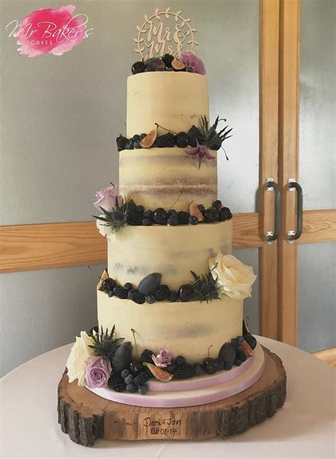 Nearly Naked Cake Cake By Mr Baker S Cakes CakesDecor