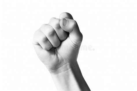 Clenched Fist Held in Protest Stock Image - Image of civil, cooperation: 99168241