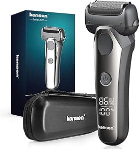 KENSEN Rasoio Elettrico Barba Corpo Wet Dry IPX7 Impermeabile 360