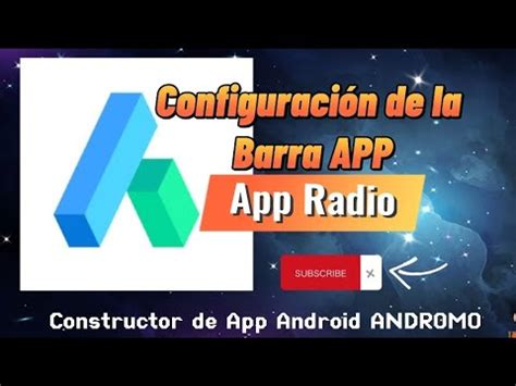 Configuración de la Barra APP de Radio Andromo No 1 parati apper