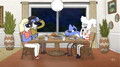 Cj Meets Mordecai Parents Rregularshow