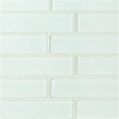 Ivy Hill Tile Ocean Mist Beached 2 In X 8 In X 8 Mm Frosted Glass Subway Tile 36 Pieces 4 Sq