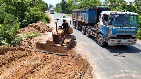 Incredible Project Landfill Good Action By D P Dozer Pushing Soil