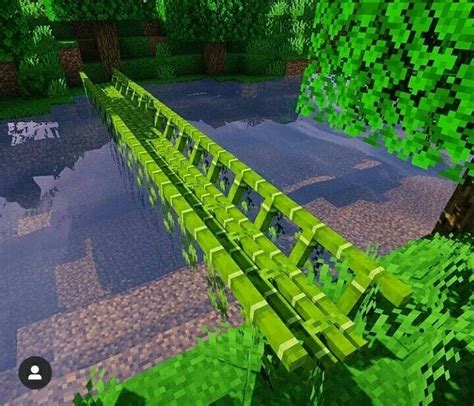 Мост из бамбука Bamboo bridge minecraft | Чертежи minecraft, Поделки ...