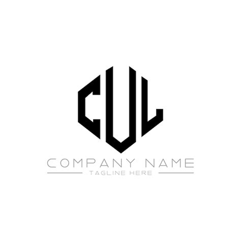 Cul Buchstaben Logo Design Mit Polygon Form Cul Polygon Und W Rfelform