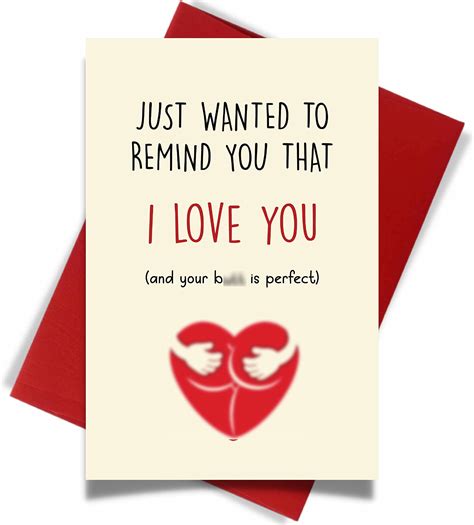 Valentines Day Card Naughty Valentines Card For