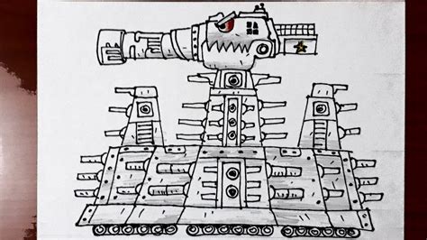 Drawing Monster Tank วาดรูปรถถัง Youtube
