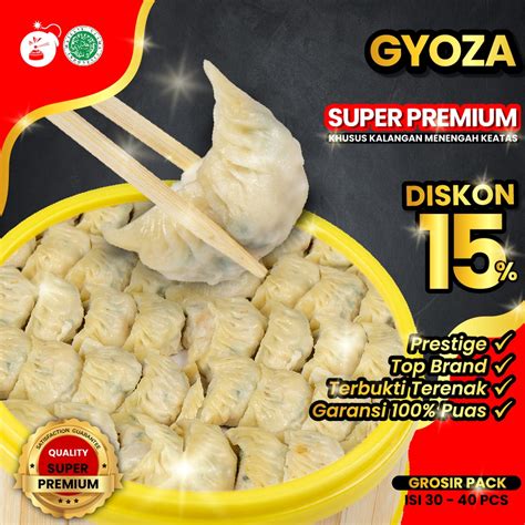 Jual Dimsum Gyoza Dumpling Kuotie Frozen Food Halal Mbledos Super