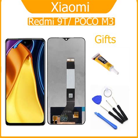 หน้าจอ Xiaomi Redmi 9t Poco M3 แถมชุดไขควงกับกาวติดหน้าจอ Shopee