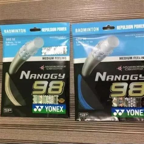 Cuerda De Bádminton Yonex ORIGINAL NANOGY 98 100 Último Holograma SP