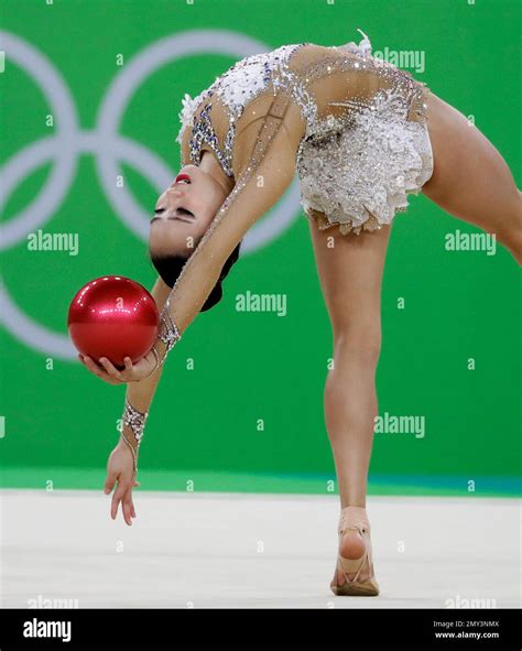 South Korea S Son Yeon Jae Performs During The Rhythmic Gymnastics