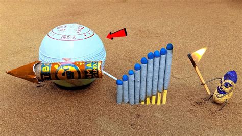 Diwali Rocket And Ball Vs Matchstick Chain Reaction Domino Amazing