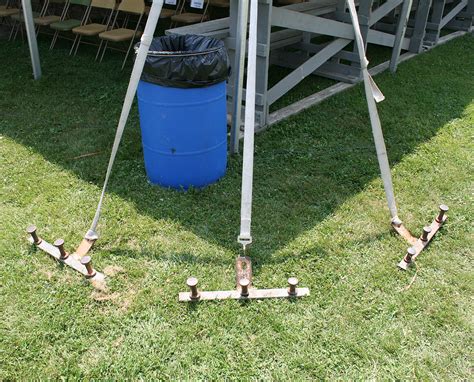 Gang Tent Stake Barplate Rental Iowa City Cedar Rapids Coralville