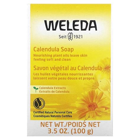 Weleda Calendula Soap Sensitive Skin 35 Oz 100 G Globevitamin