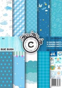 Flipkart Craftastique Blue Blush Designer Paperpack A4 250 Gsm