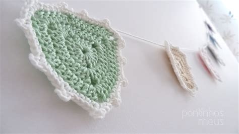 Pontinhos Meus Pastel Crochet Garland