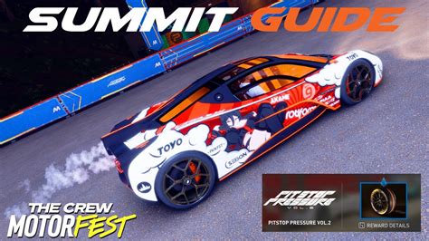 PITSTOP PRESSURE VOL 2 Summit Guide The Crew Motorfest YouTube