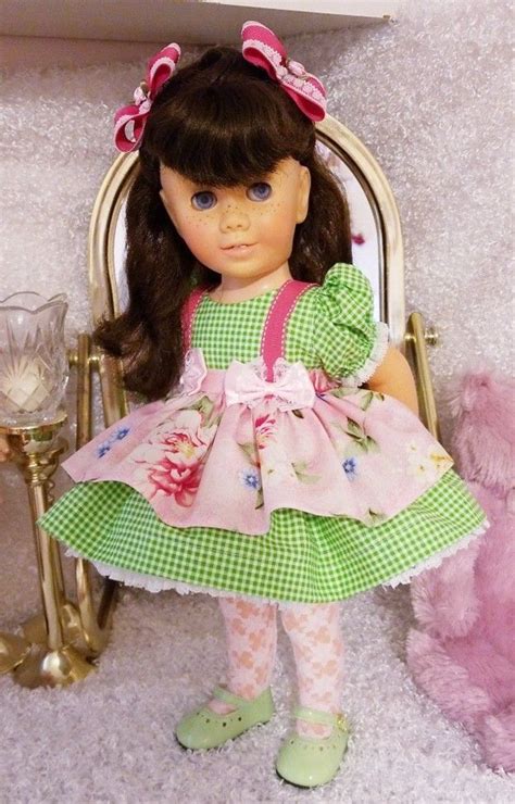 Rare Canadian Decal Eye Brunette Piggy Chatty Cathy Chatty Cathy American Girl Doll Girl Dolls