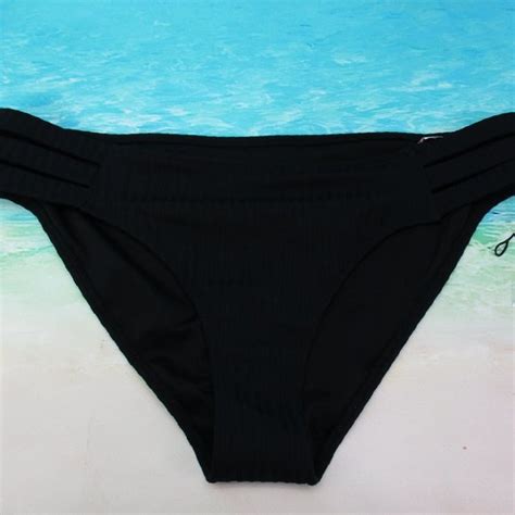 Xhilaration Swim Shade Shore Black Bikini Bottom Medium Dd Poshmark