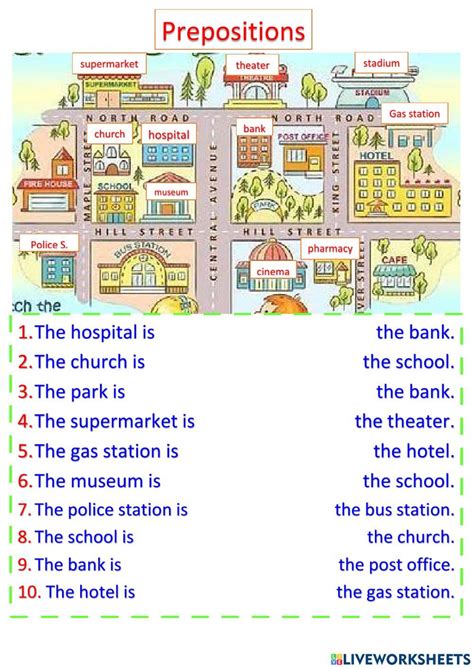 Prepositions Of Location Exercise Prepositions Reading Comprehension