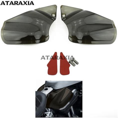 Motorcycle Reflective Saddle Shields Air Heat Deflector Smoke For