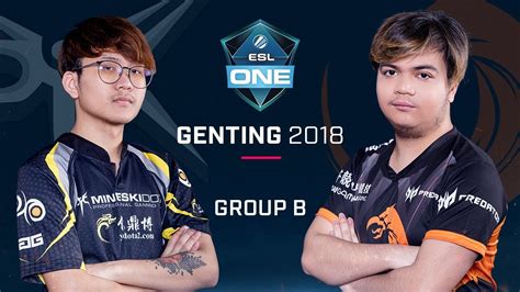 Dota 2 Mineski Vs TNC Group B Opening Game ESL One Genting 2018