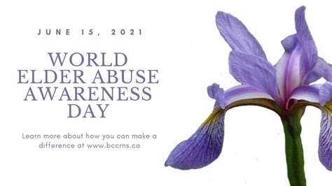 World Elder Abuse Awareness Day Weaad 2021 Will You Help Us Shine A