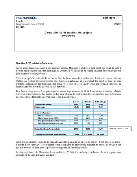 Exemple Examen Final Enonc Solution Examen Final Programmes