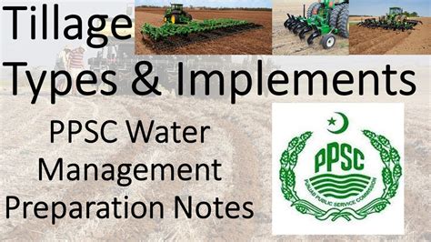 Tillage Implements Ppsc Water Management Officer Job Agrarian Talks