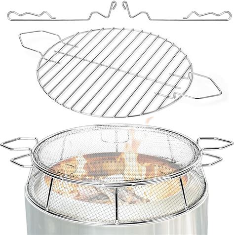 Amazon Uniflasy Fire Pit Shield And Cooking Grate For Solo Stove