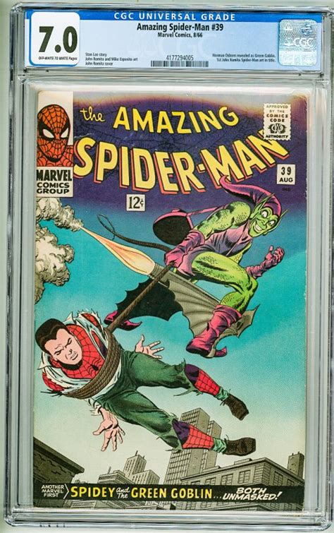 The Amazing Spider Man 39 1966 Cgc 70 Oww Pages Comic Books