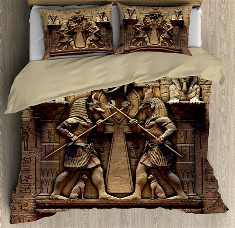 Anubis Ancient Egyptian Mythology Culture Bedding Set Bedspread Home D