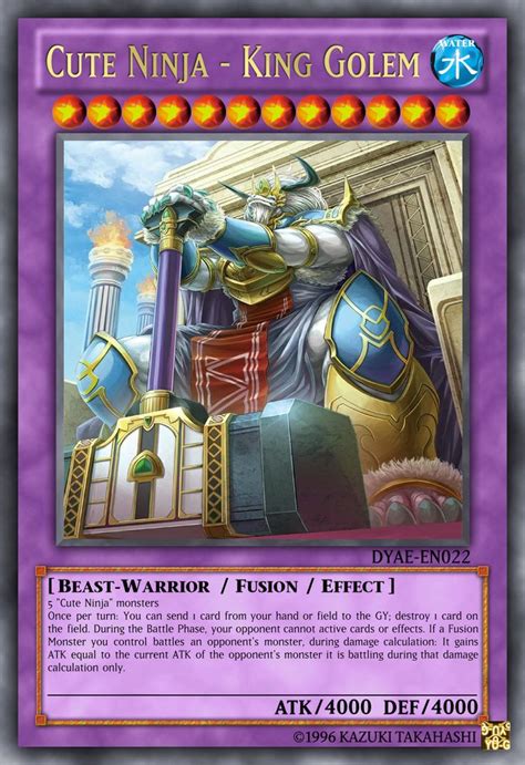 Cute Ninja King Golem Yugioh Cards Yugioh Yugioh Collection