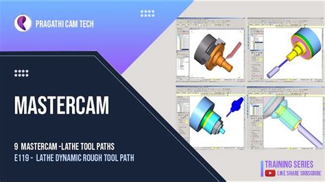 Mastercam Lathe Dynamic Rough Tool Path YouTube