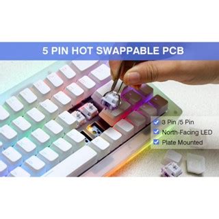 Epomaker Tk Hot Swappable Ghz Bluetooth Usb C Wired Wireless Clear Budgerigar Tactile E