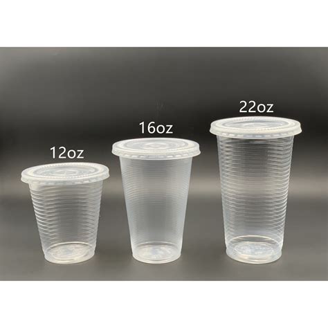 Benxon 12oz 16oz Pp Cup With Flat Lid 100sets Pp360 Pp500