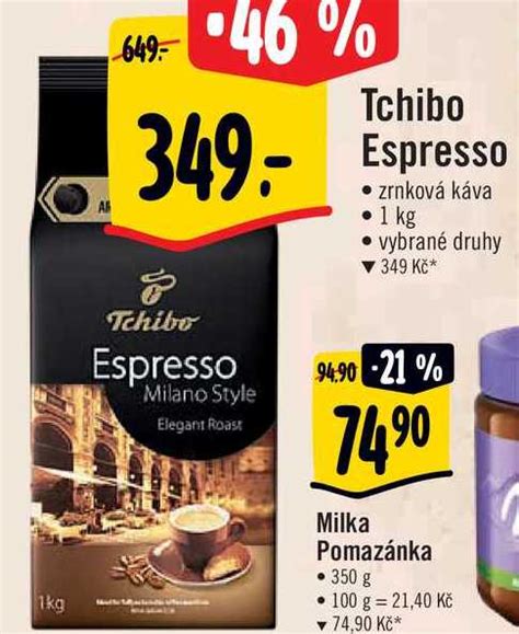 ARCHIV Tchibo Barista Crema zrnková káva 1 kg v akci platné do 15 8