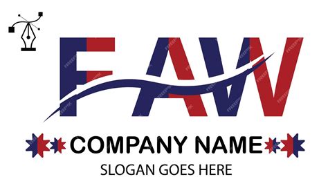 Premium Vector | FAW Letter Logo
