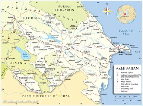 Political Map of Azerbaijan - Nations Online Project