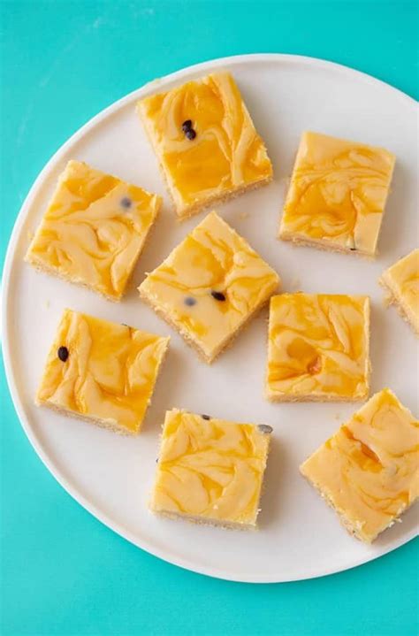 Super Easy Passionfruit Slice Sweetest Menu