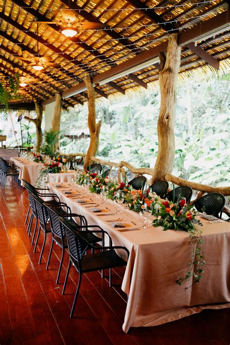 Lush Costa Rica Rainforest Springs Resort And Spa Wedding Junebug